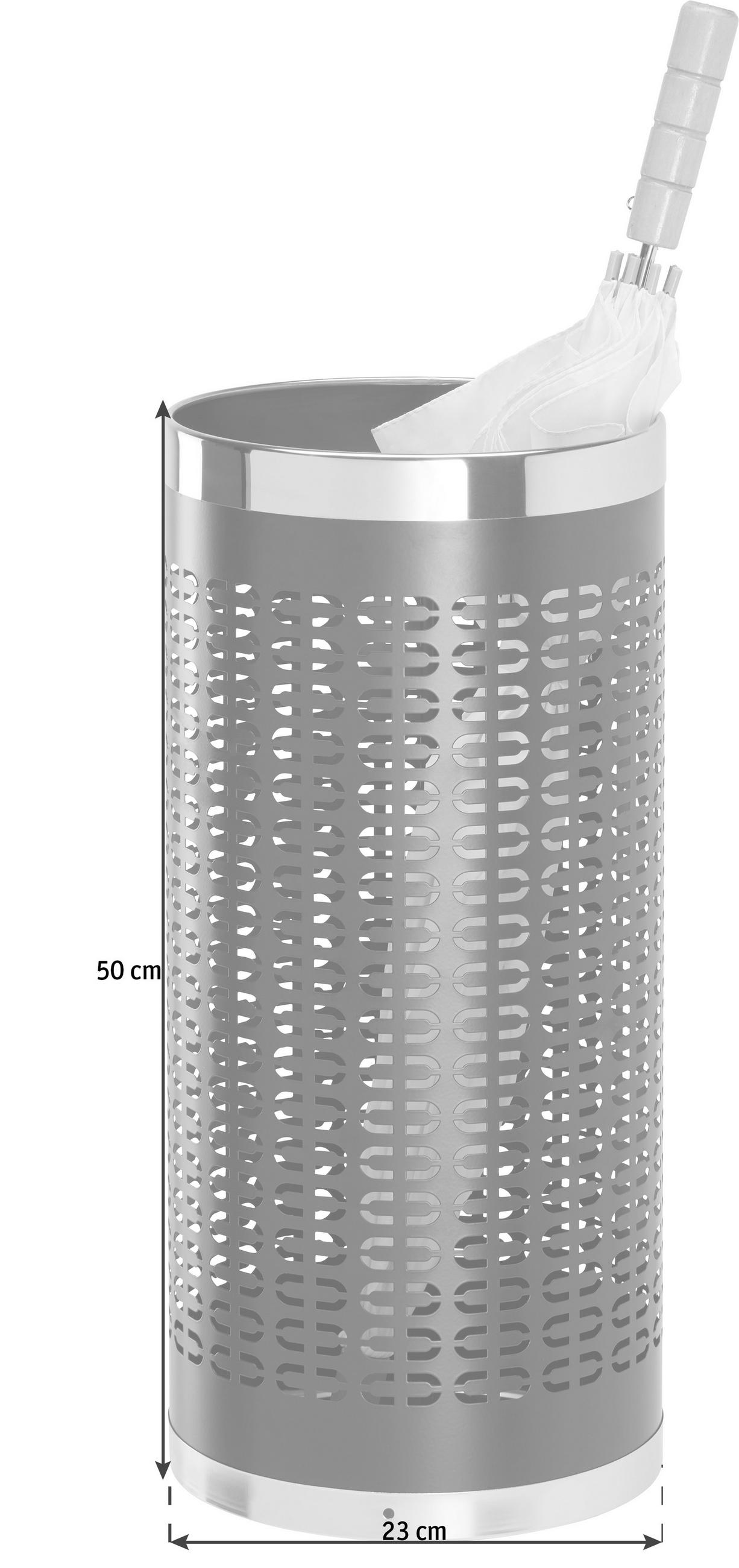 PARAPLYSTÄLL - stålfärgad/svart, Basics, metall (23/50cm) - Xora