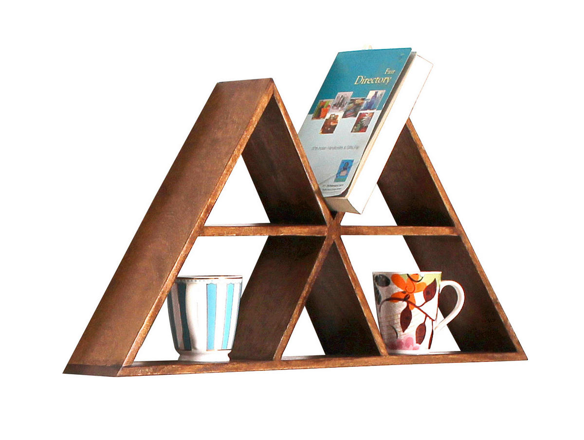 WANDREGAL 70/35/10 cm  - Naturfarben, Design, Holz (70/35/10cm) - Livetastic