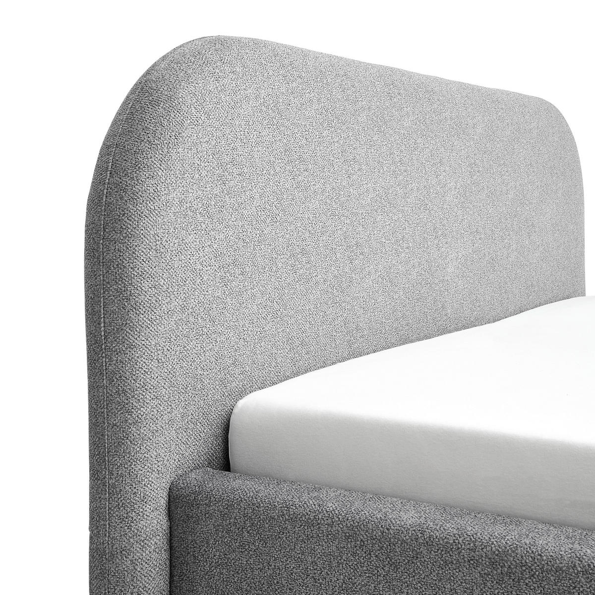POLSTERBETT 180/200 cm  in Grau  - Schwarz/Grau, Design, Holz/Textil (180/200cm) - Boxxx