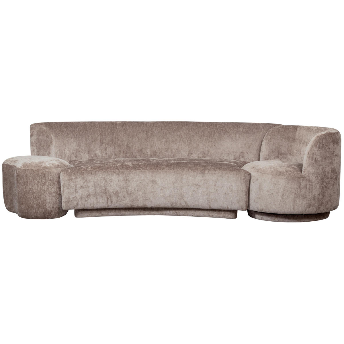 BIGSOFA Popular Chenille Taupe  - Taupe, Design, Textil (270/72/97cm) - Livetastic
