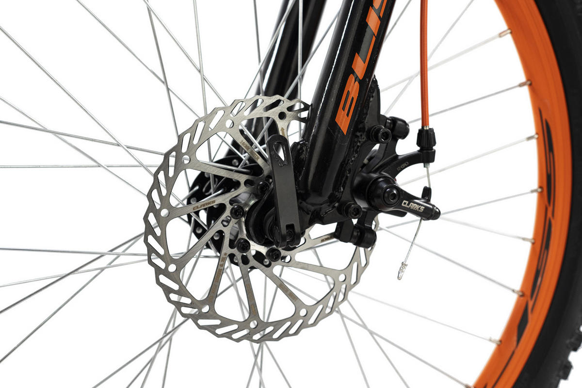 KINDER-MTB 24'' ZOLL BLISS 24 Zoll  - Schwarz/Orange, Basics, Metall (180/70/80cm) - Atrigo
