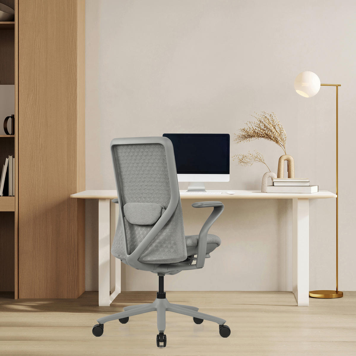 DREHSTUHL Flachgewebe Grau  - Grau, MODERN, Kunststoff/Textil (63/111/67cm) - MID.YOU