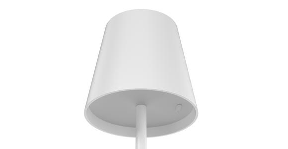 AKKU-STEHLEUCHTE 22/130 cm    - Weiß, Design, Kunststoff/Metall (22/130cm) - Novel