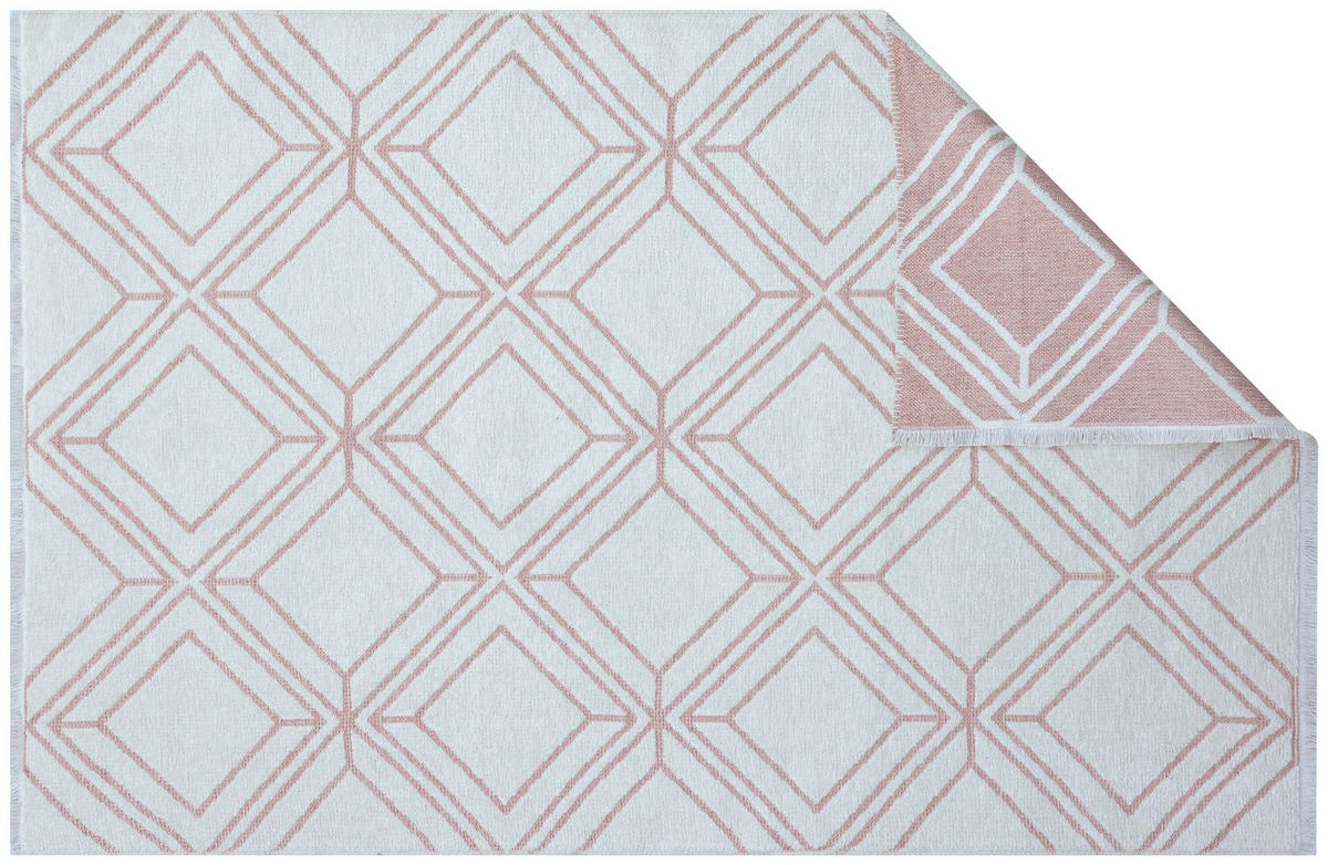 RAVNO TKANA PREPROGA  COLORI     160/230 cm    tkano  krem barve, terakota  - krem barve/terakota, Trendi, tekstil (160/230cm) - Novel