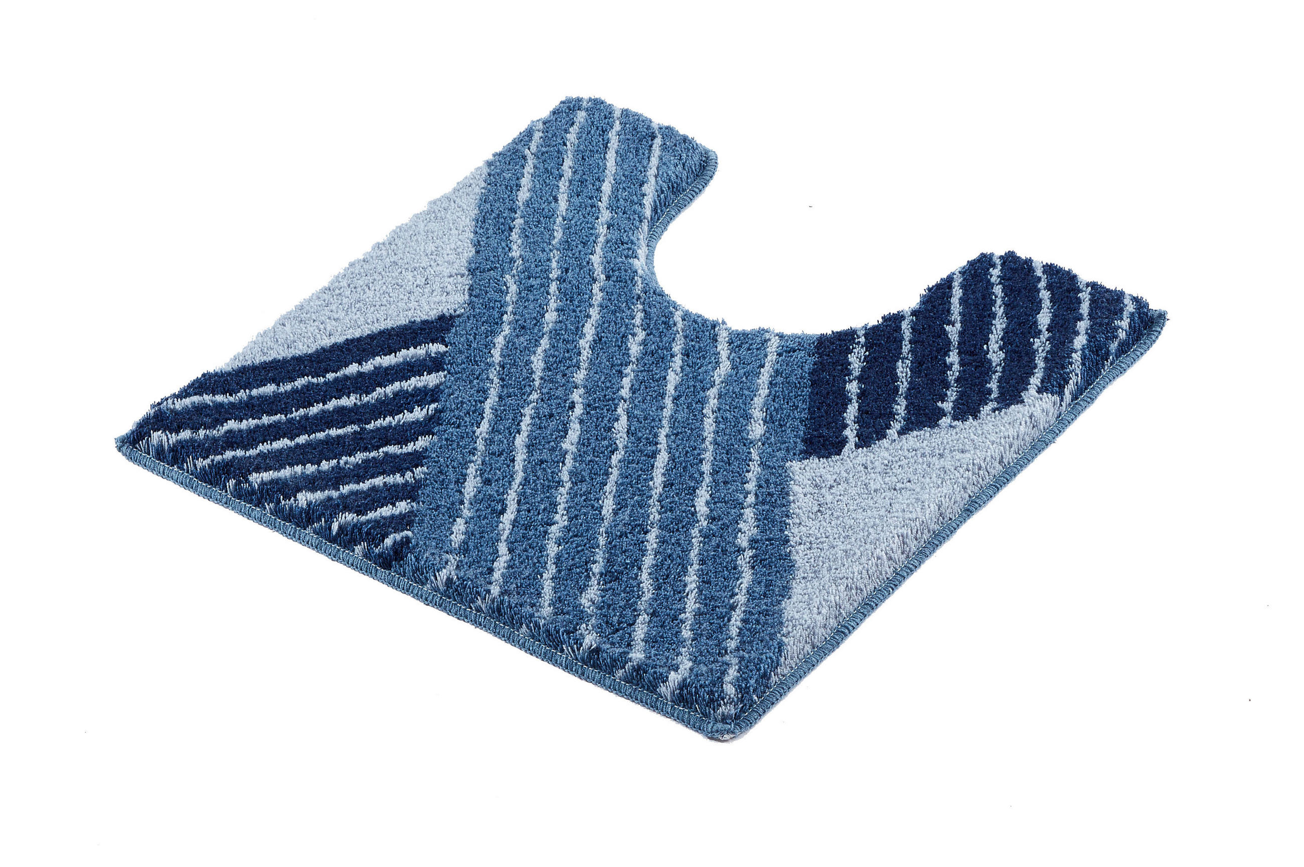 WC-VORLEGER Blau 55/55 cm  - Blau, Basics, Kunststoff/Textil (55/55cm) - Kleine Wolke