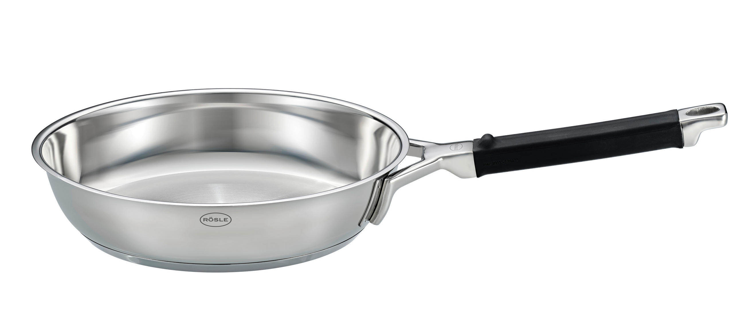 BRATPFANNE SILENCE PRO 24 cm  - Grau Hochglanz, Basics, Metall (24cm) - Rösle