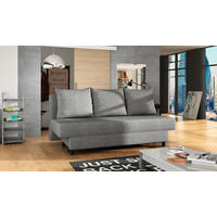 SCHLAFSOFA in Textil Grau  - Schwarz/Grau, Design, Kunststoff/Textil (190/83/82cm) - MID.YOU