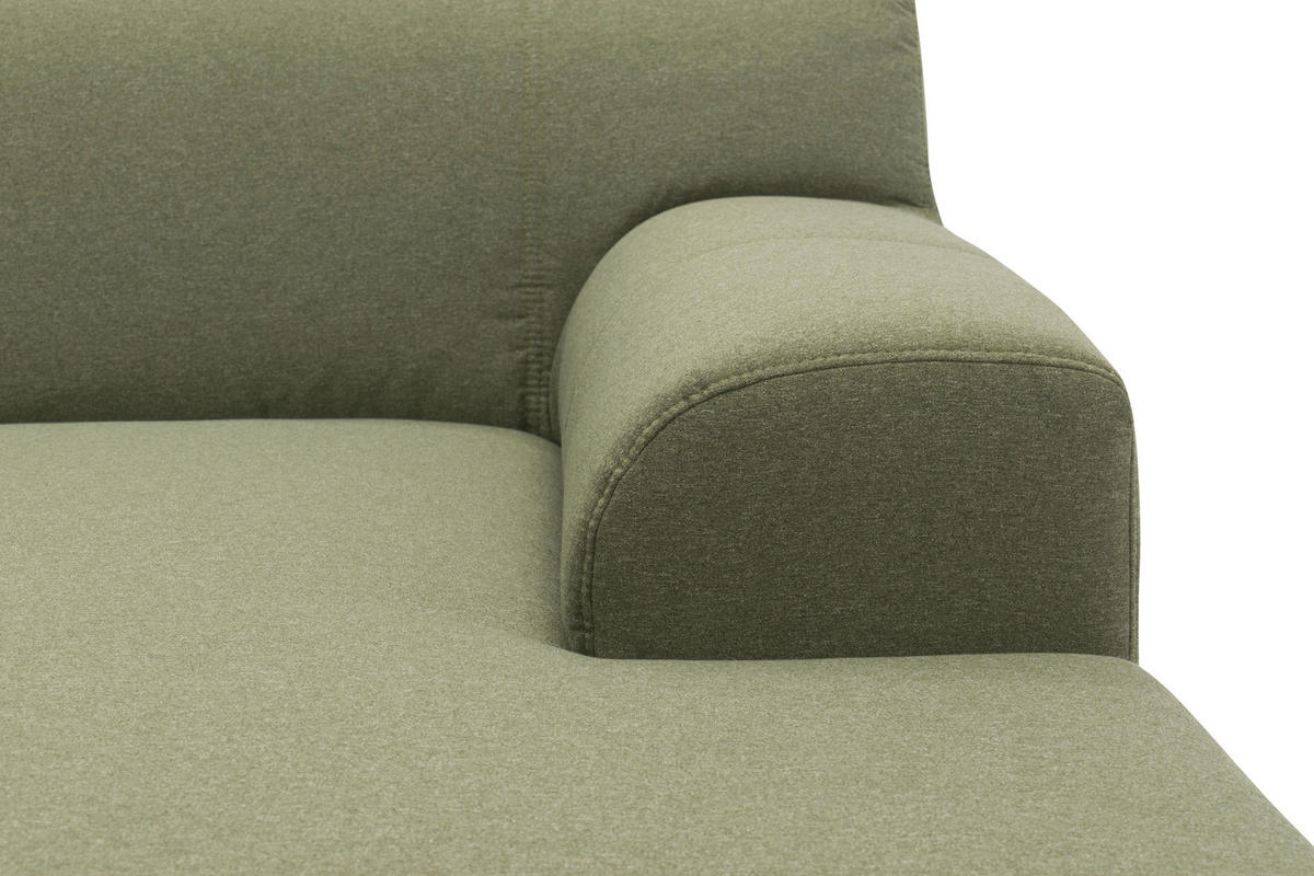 ECKSCHLAFSOFA TINOS Grün Webstoff  - Beige/Grün, Basics, Textil (273/157cm) - MID.YOU