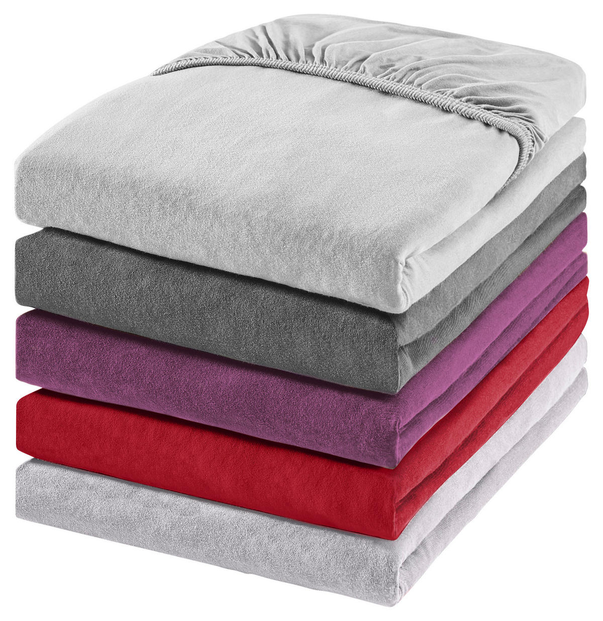 CEARȘAF CU ELASTIC 90-100/200-220 cm  - grafit, Basics, textil (90-100/200-220cm) - Novel