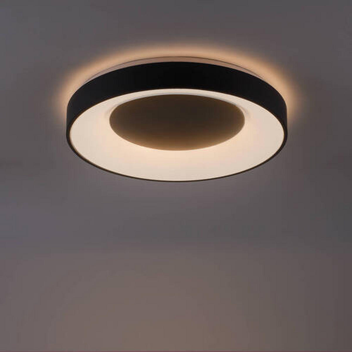 LED-DECKENLEUCHTE Lumismart  Smart 50/50/8,7 cm   - Anthrazit, Basics, Kunststoff/Metall (50/50/8,7cm)