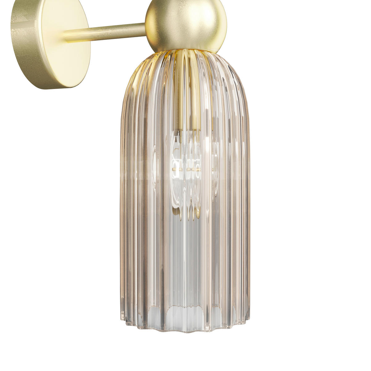 WANDLEUCHTE - Goldfarben, Glas/Metall (18/43,5/10cm) - MAYTONI