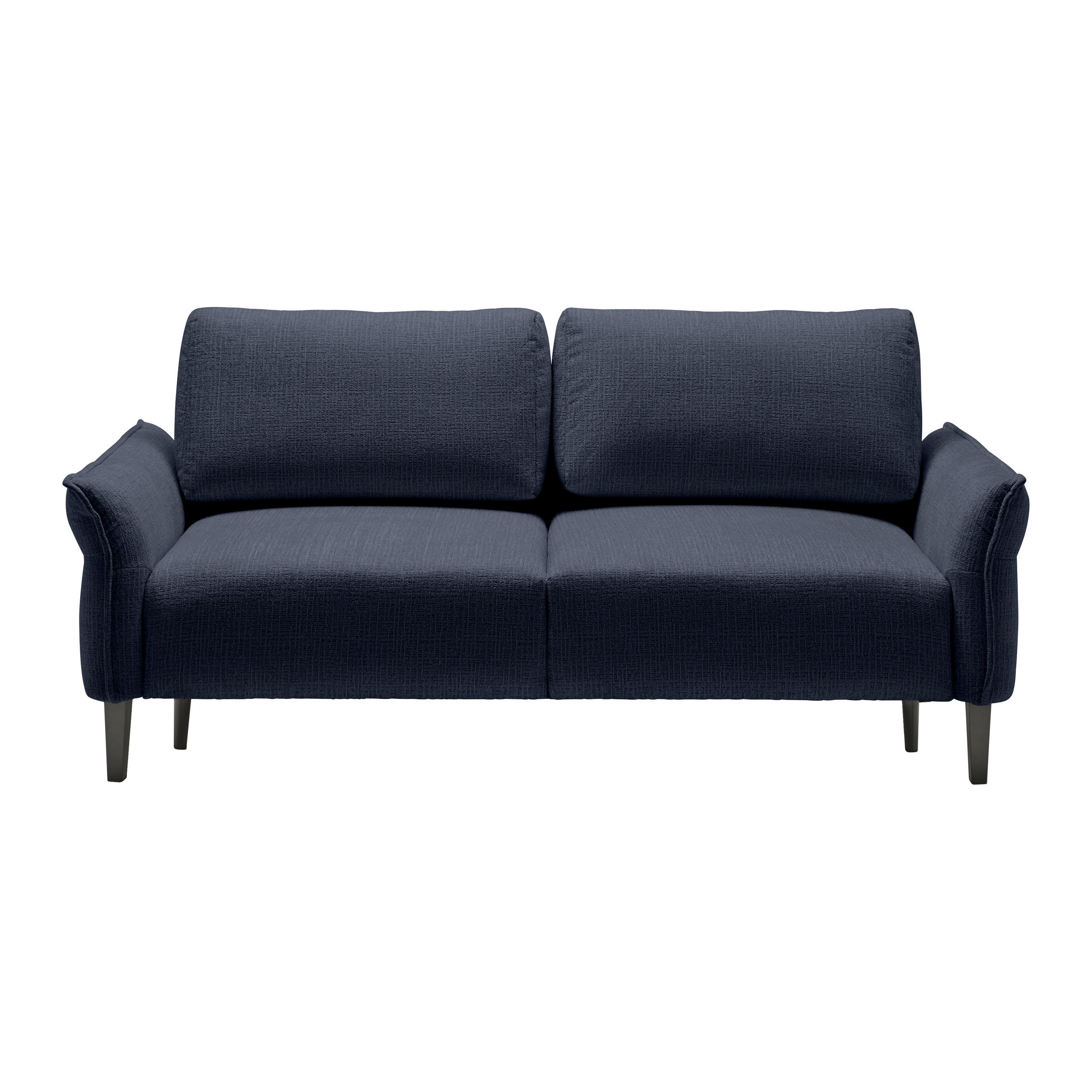 3-SITS SOFFA i vävt tyg mörkblå  - svart/mörkblå, Modern, trä/textil (183/85/92cm) - MID.YOU