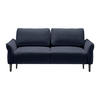 3-SITS SOFFA i vävt tyg mörkblå  - svart/mörkblå, Modern, trä/textil (183/85/92cm) - MID.YOU
