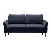 3-SITS SOFFA i vävt tyg mörkblå  - svart/mörkblå, Modern, trä/textil (183/85/92cm) - MID.YOU