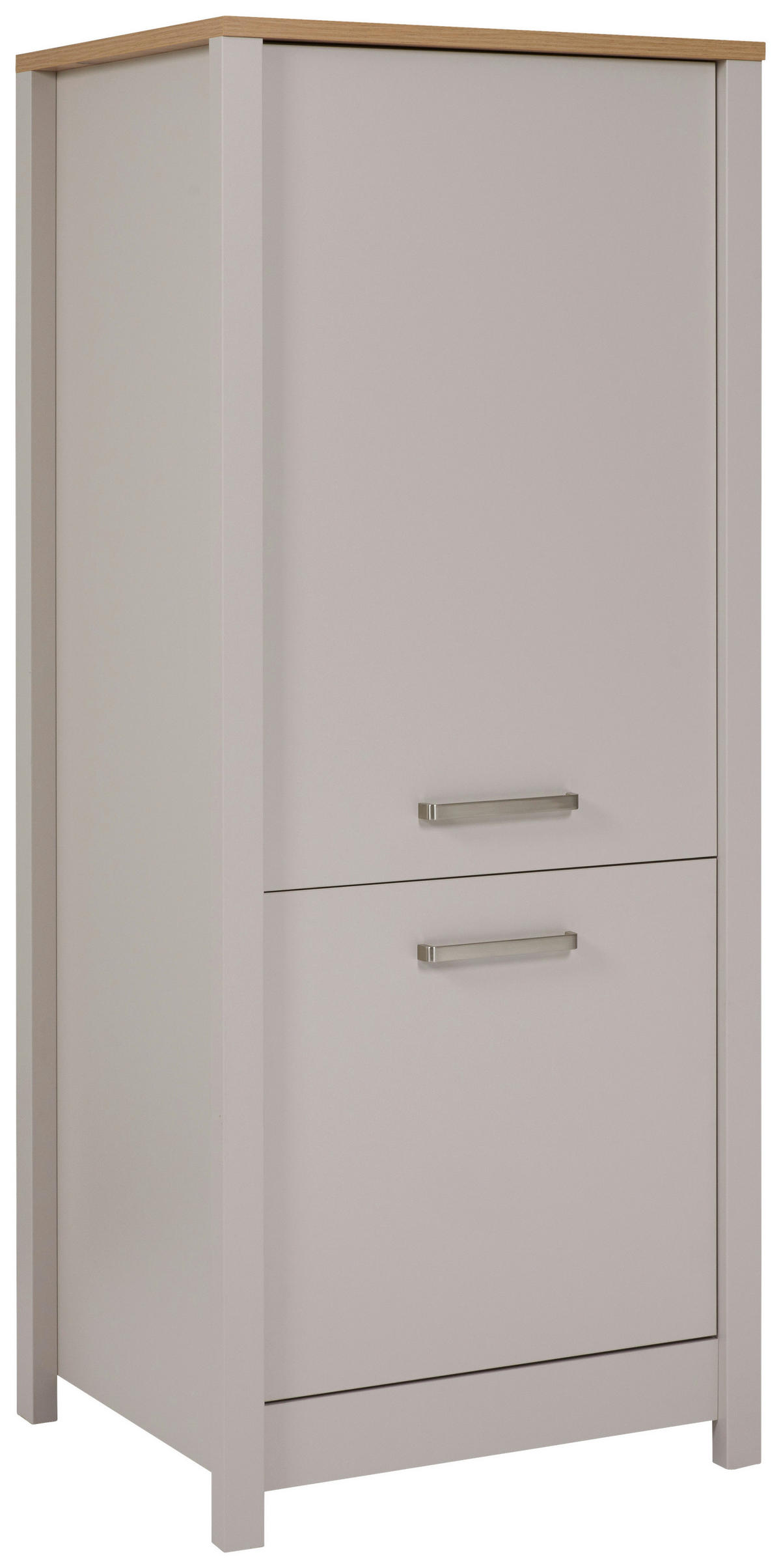 GERÄTEUMBAUSCHRANK 70/167/60 cm  in Kaschmir, Eiche Artisan  - Kaschmir/Silberfarben, ROMANTIK / LANDHAUS, Holzwerkstoff/Metall (70/167/60cm) - home24