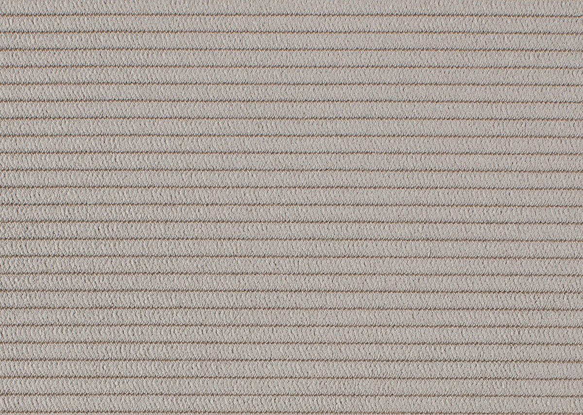 ECKSOFA ERNO Taupe Cord  - Taupe/Schwarz, Design, Textil/Metall (262/183cm) - MID.YOU