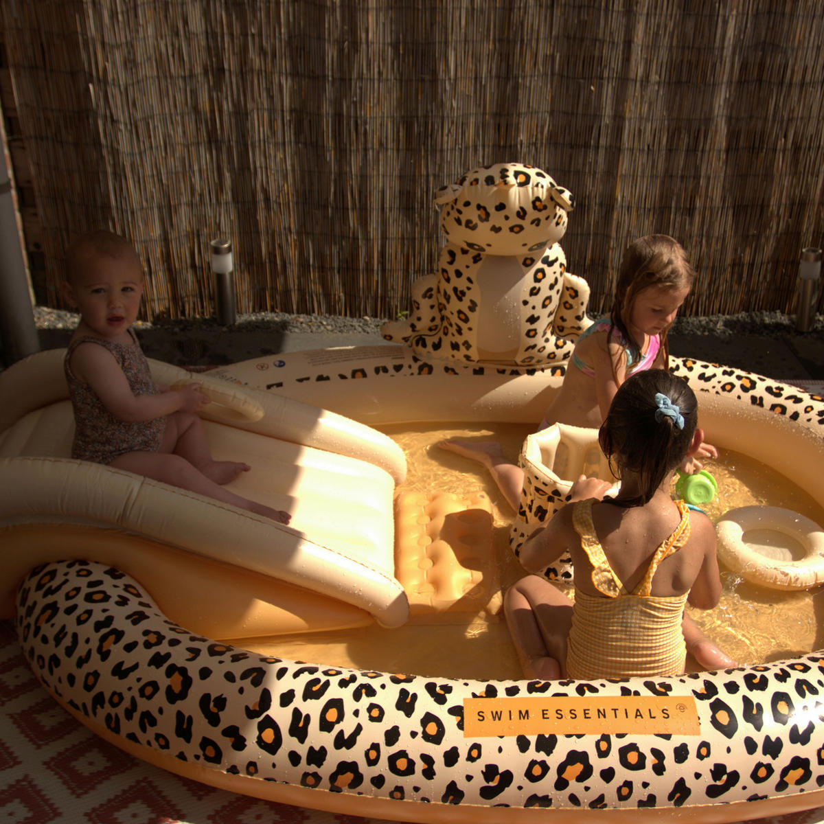 SPIELPOOL Beige Leopard 215/84/156 cm  - Beige, Basics, Kunststoff (215/84/156cm)