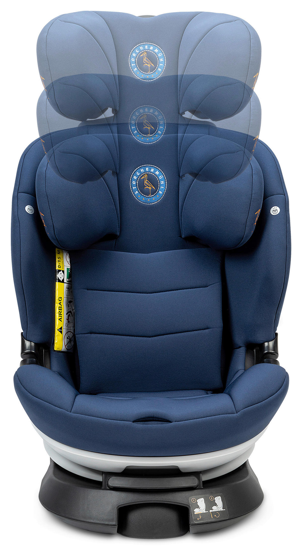 KINDERAUTOSITZ Niki Kid Iris   - Blau, Basics, Textil (45/59/53,5cm) - Storchenmühle