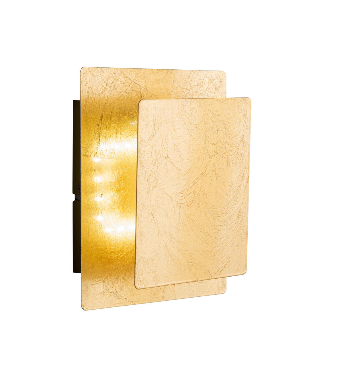 APLICĂ DE PERETE CU LED - auriu, Design, plastic/metal (18/14/6,5cm) - Wofi
