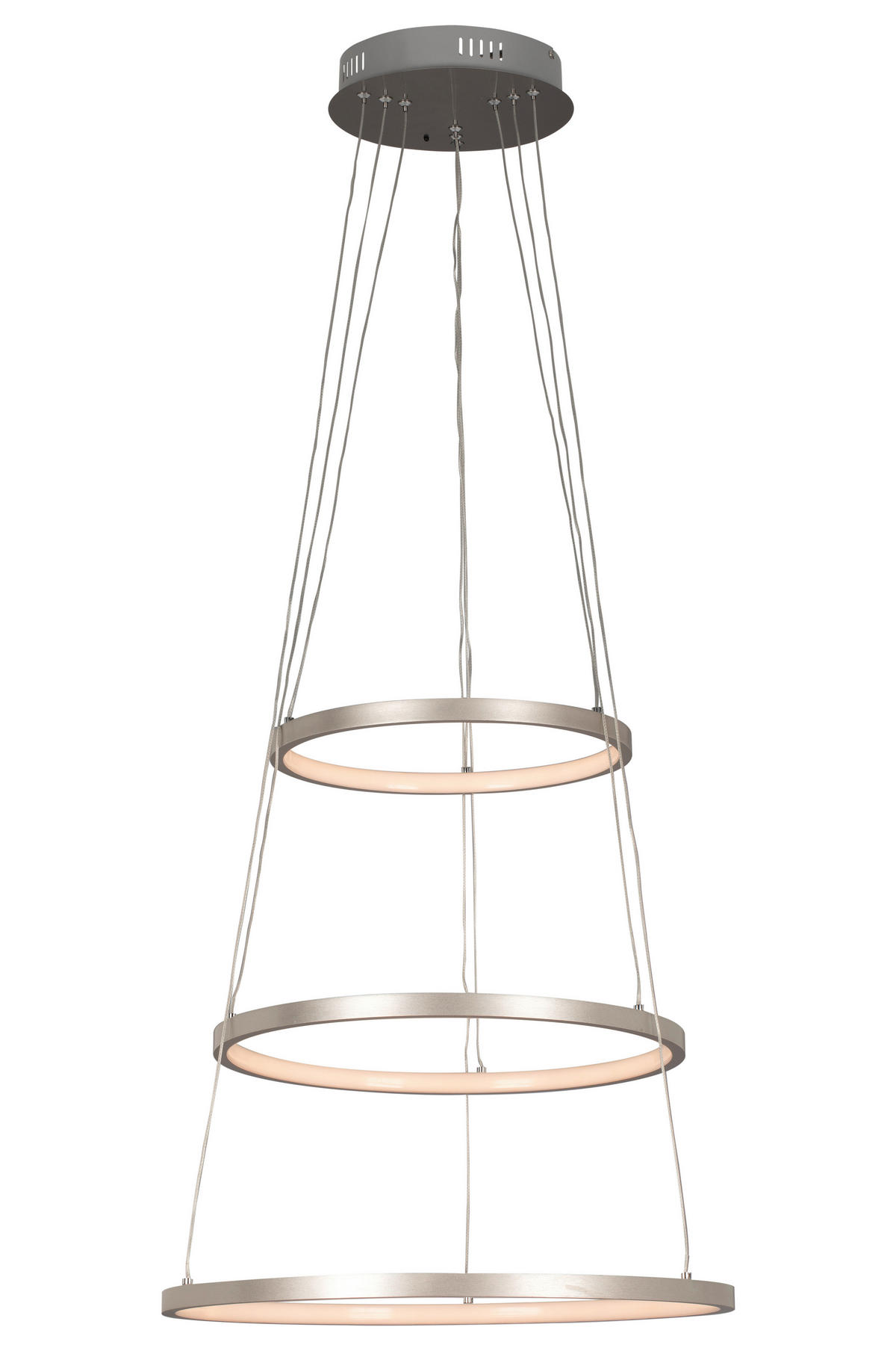LUSTRĂ LED  - culoare nichel, Trend, plastic/metal (50cm) - Novel