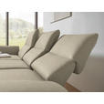 ECKSOFA  in Flachgewebe Beige  175-224/255-365 cm  - Beige/Schwarz, Design, Textil/Metall (175-224/255-365cm) - Dieter Knoll
