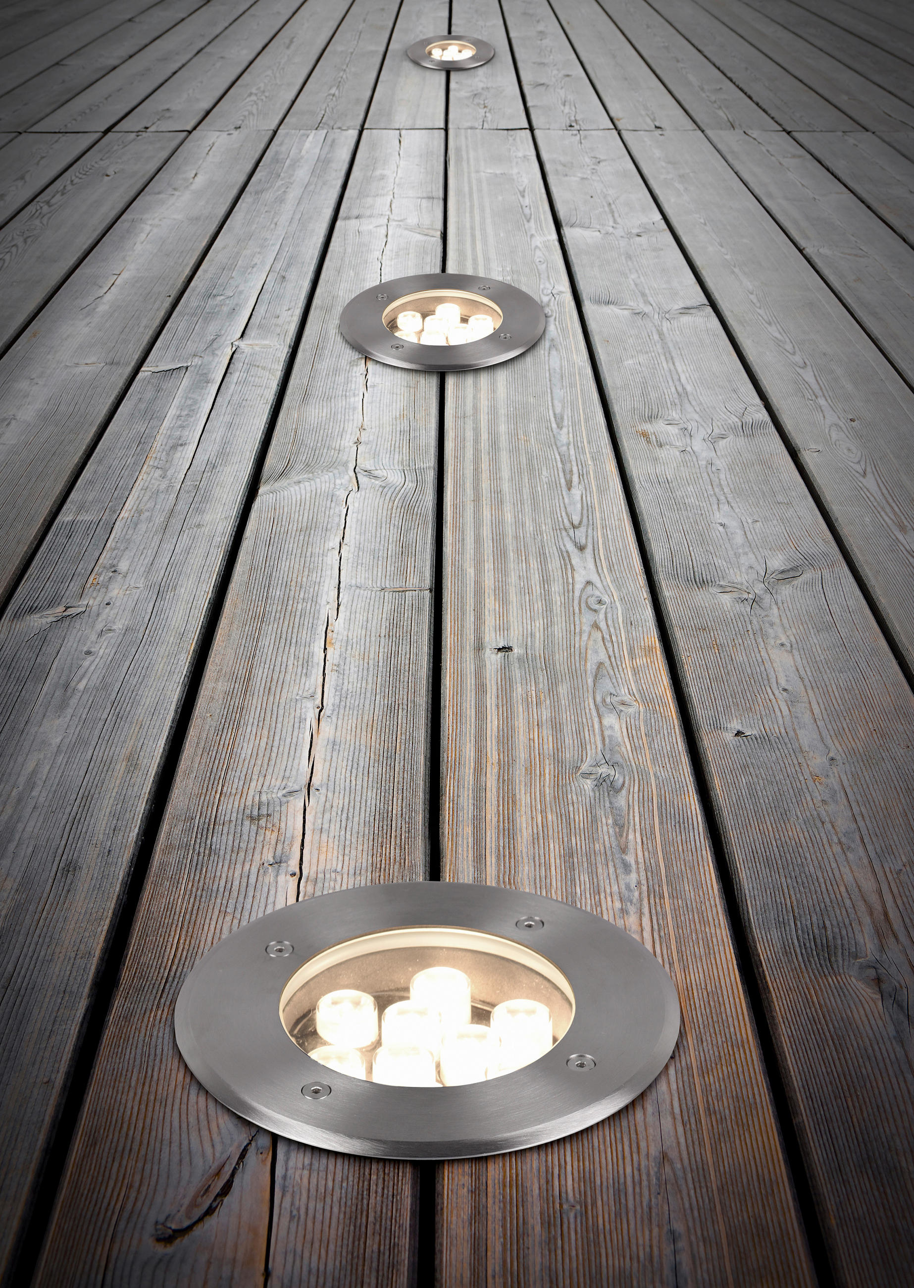 LED-AUßENLEUCHTE 16/12 cm   - Nickelfarben, Basics, Metall (16/12cm) - Trio Leuchten