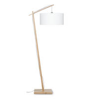 STEHLEUCHTE 70/176 cm    - Naturfarben/Weiß, Design, Holz/Textil (70/176cm) - Good & Mojo