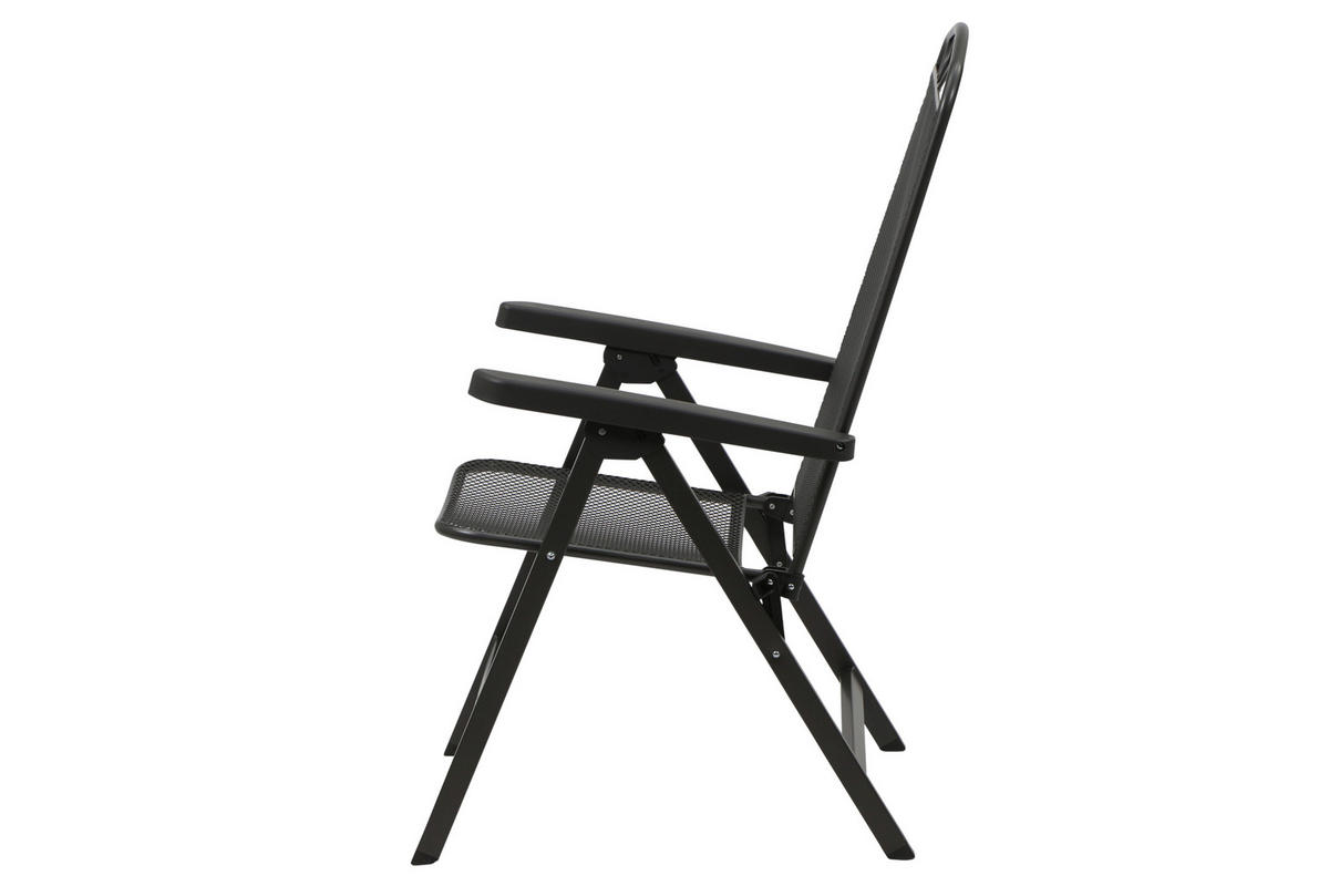 GARTENGARNITUR 4-teilig  - Anthrazit, Basics, Metall (65/103/60cm) - Siena Garden