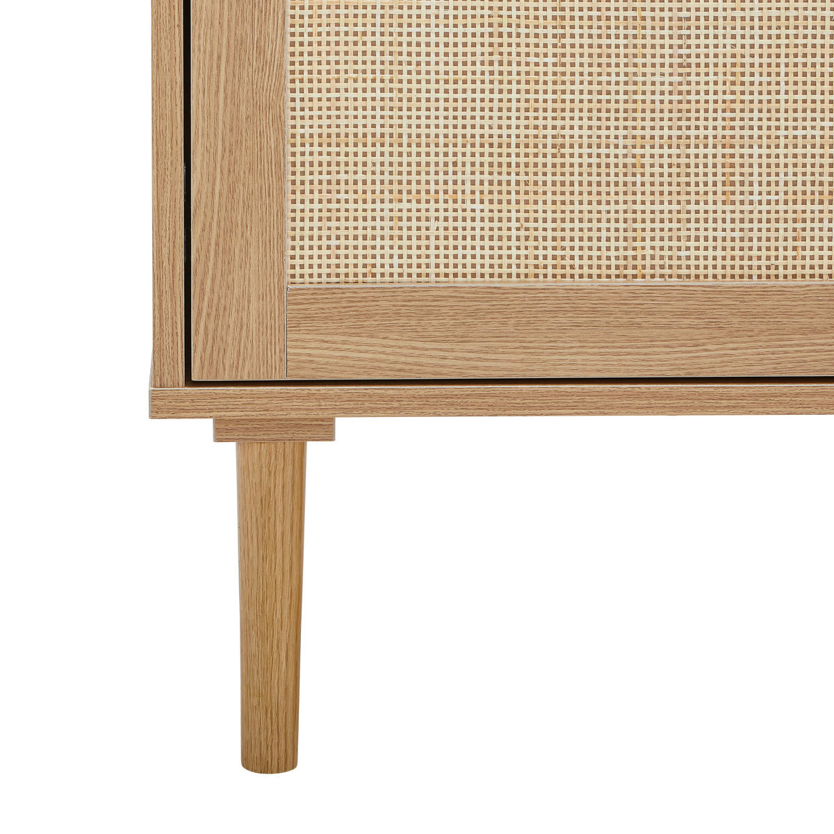 SIDEBOARD  in 120/80/39 cm  - Schwarz/Naturfarben, Natur, Holz/Holzwerkstoff (120/80/39cm) - MID.YOU