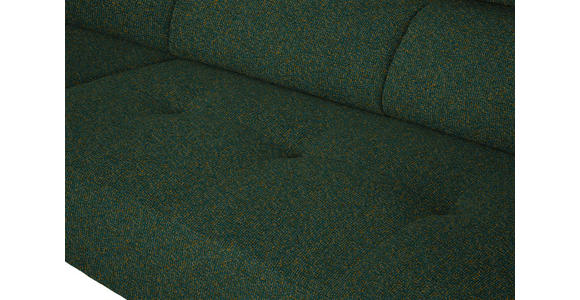 ECKSOFA in Struktur Grün 205/280 cm - Schwarz/Grün, Design, Textil/Metall (205/280cm) - Xora
