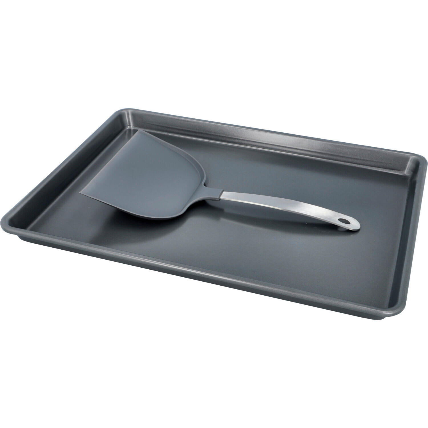 BACKBLECH - Grau, KONVENTIONELL, Metall (45/3,3/33cm) - Birkmann