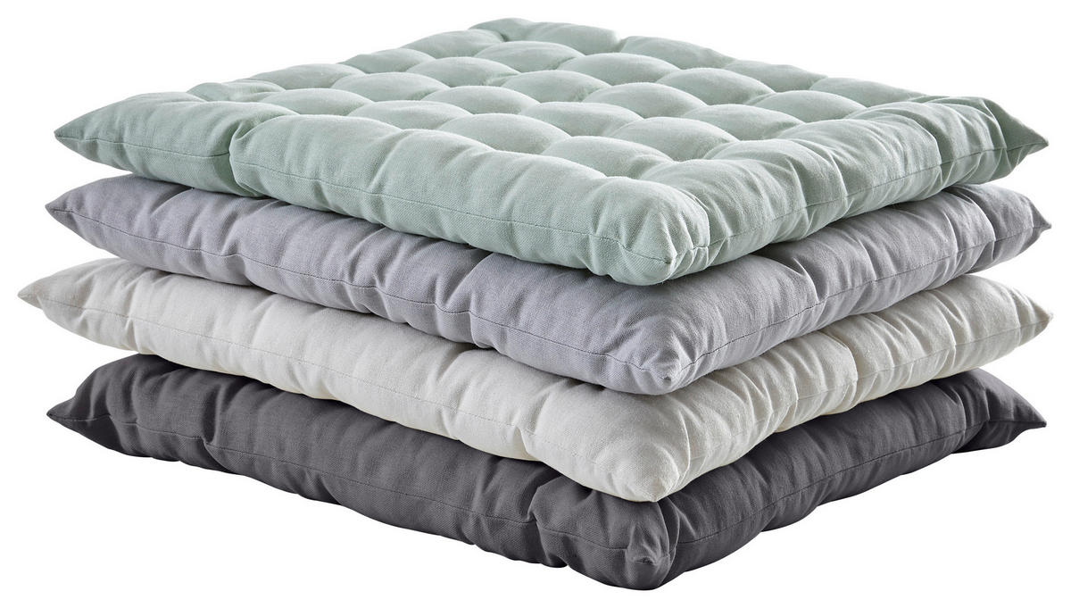 SITZKISSEN  40/40 cm   - Weiss, Design, Textil (40/40cm) - Esposa
