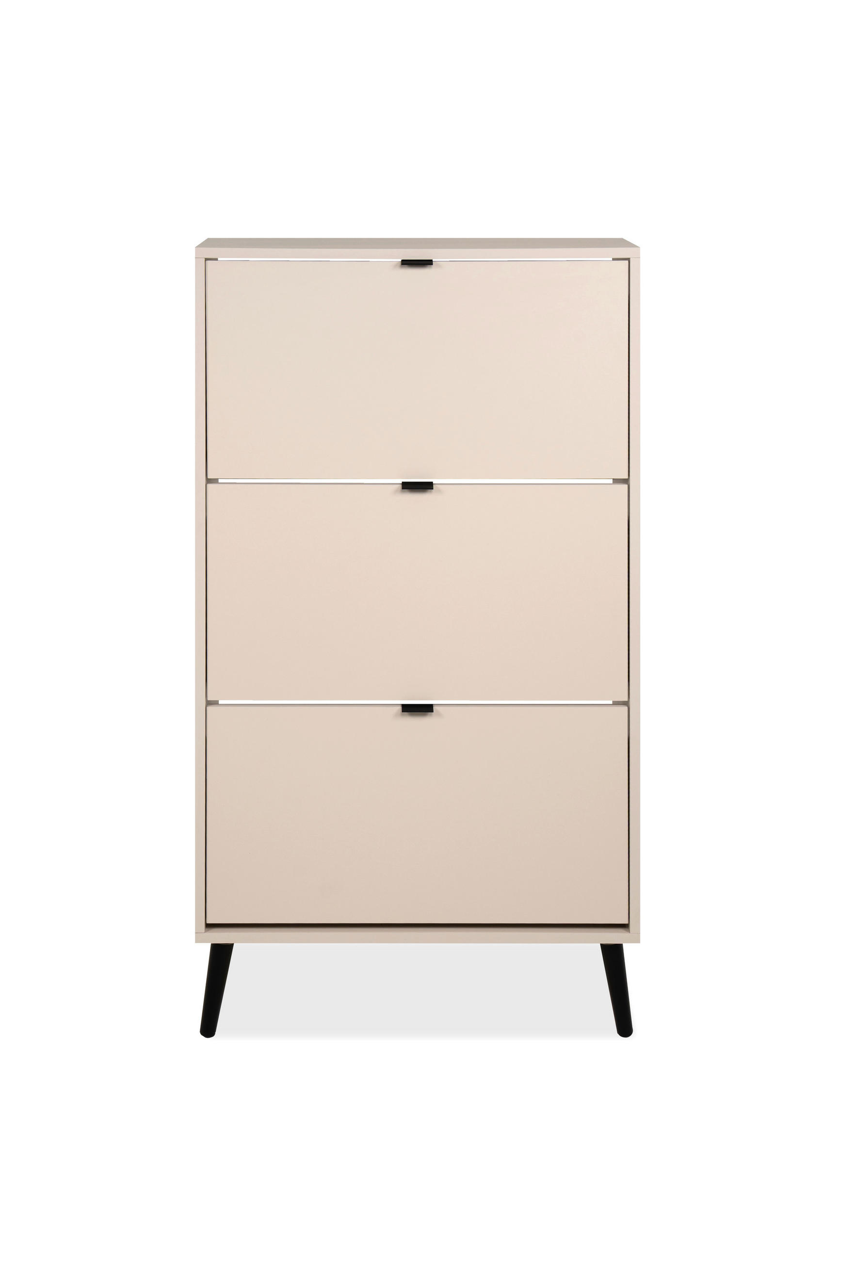 SCHUHKIPPER  in 70/125/24 cm  - Beige/Schwarz, Design, Holz/Holzwerkstoff (70/125/24cm) - MID.YOU