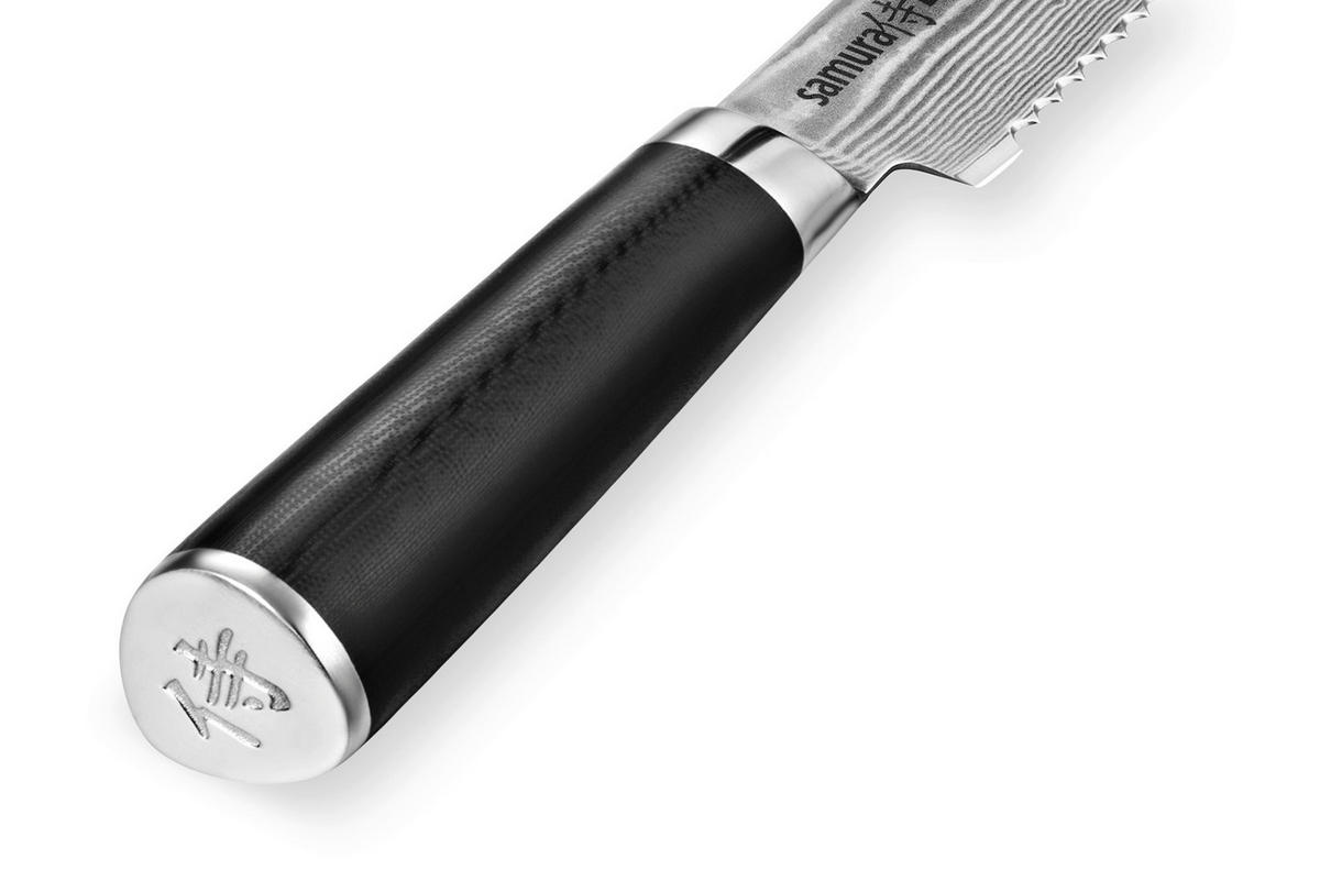 NOŽ ZA KRUH  Damascus  36,5/3,2/2,4 cm          ogljikovo jeklo - Basics, kovina/umetna masa (36,5/3,2/2,4cm) - Samura