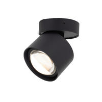 LED-SPOTKOPF Puk 8,4/9 cm  - Schwarz, Design, Metall (8,4/9cm) - Novel