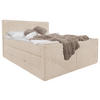 BOXSPRINGOVÁ POSTEĽ, 180/200 cm, béžová - béžová, Modern, textil (180/200cm) - Livetastic