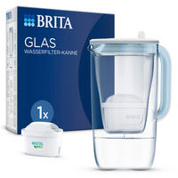TISCHWASSERFILTER Model One Klar, Hellblau  - Klar/Hellblau, Basics, Glas (26/31/17cm) - Brita