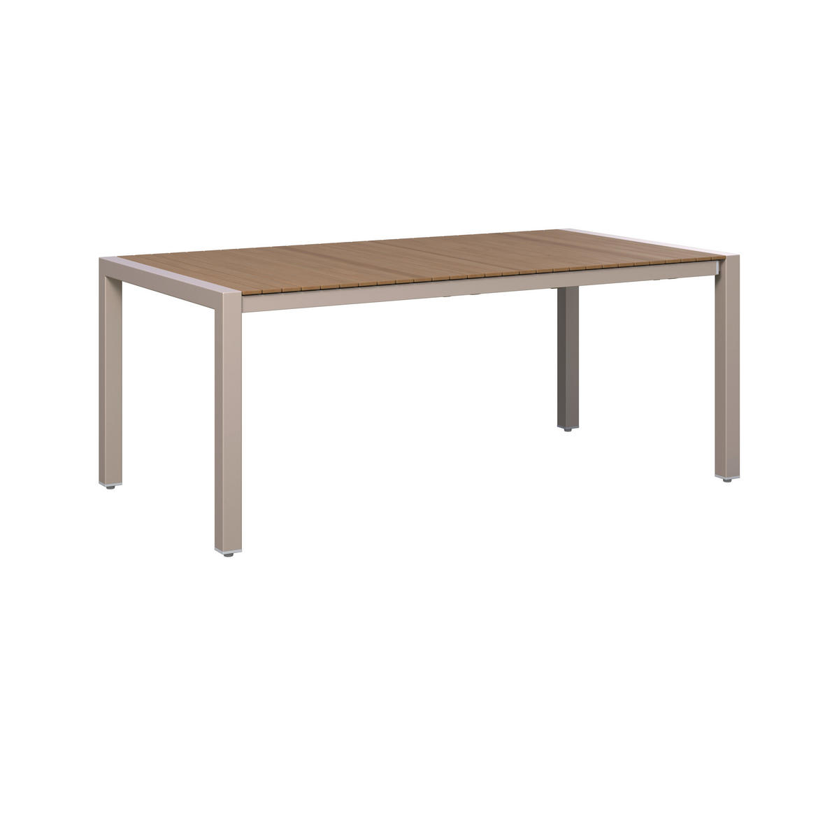 GARTENTISCH  - Beige/Teakfarben, MODERN, Holz/Metall (118,5/252/100/75cm) - Ambia Garden