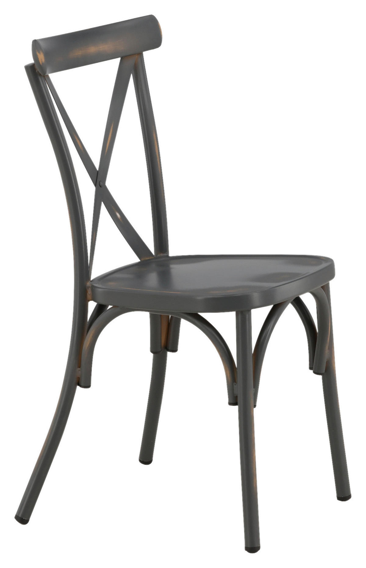 GARTENSTUHL-SET Metall Schwarz  - Schwarz, KONVENTIONELL, Metall (48/88/48cm) - Gardenson