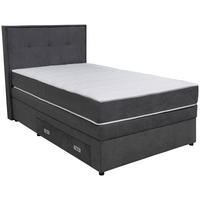 POSTEL BOXSPRING, 120/200 cm, tmavě šedá - černá/tmavě šedá, Moderní, dřevo/kompozitní dřevo (120/200cm) - Hom`in
