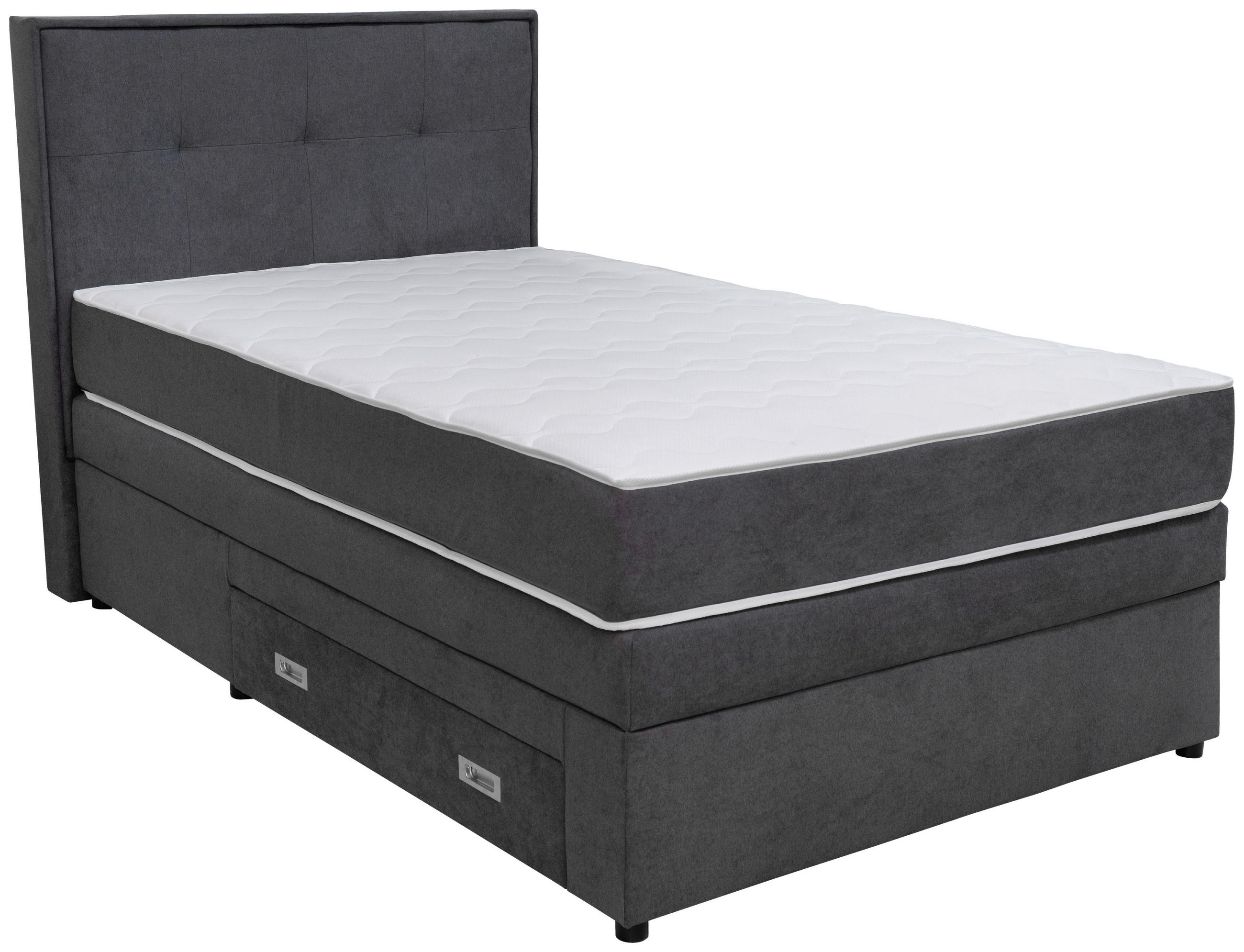 Hom`in POSTEL BOXSPRING, 120/200 cm, tmavě šedá