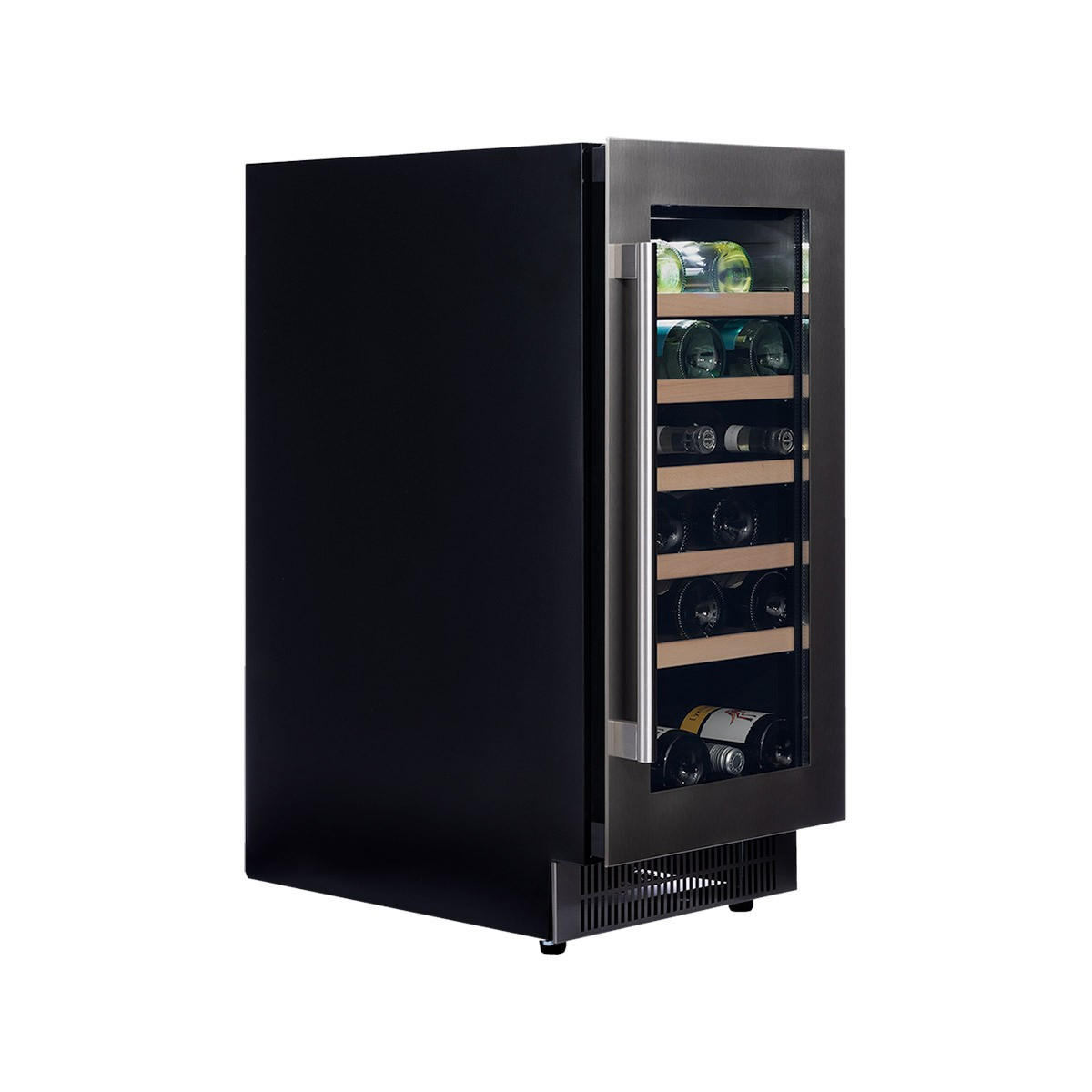 WEINKÜHLSCHRANK DAUF-32.83SS  - Edelstahlfarben, Basics, Glas/Holz (38/82/56,3cm)