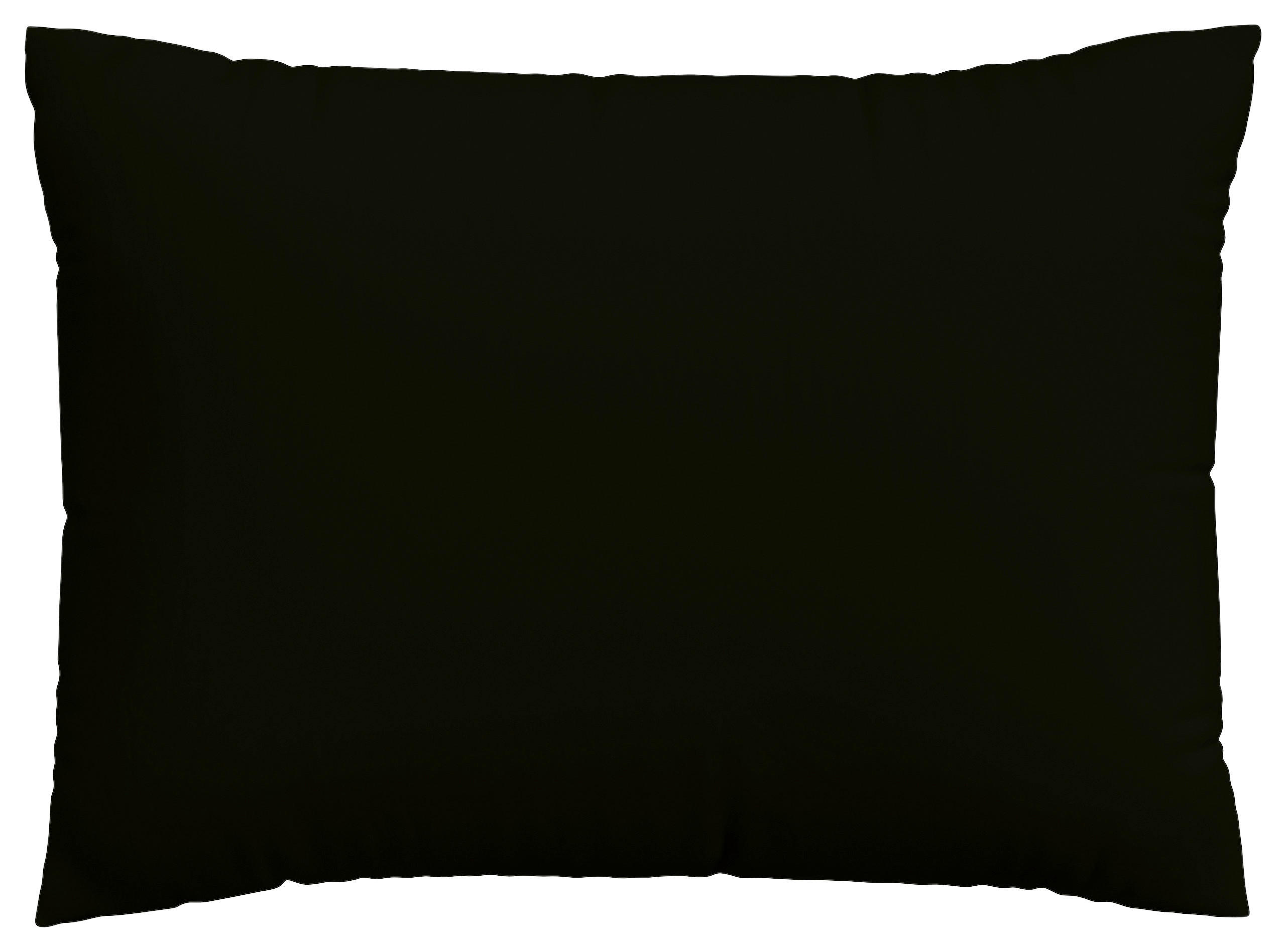 KOPFPOLSTERBEZUG KNITTED JERSEY 70/90 cm  - Schwarz, Basics, Textil (70/90cm) - Schlafgut