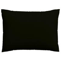 KOPFPOLSTERBEZUG KNITTED JERSEY 70/90 cm  - Schwarz, Basics, Textil (70/90cm) - Schlafgut