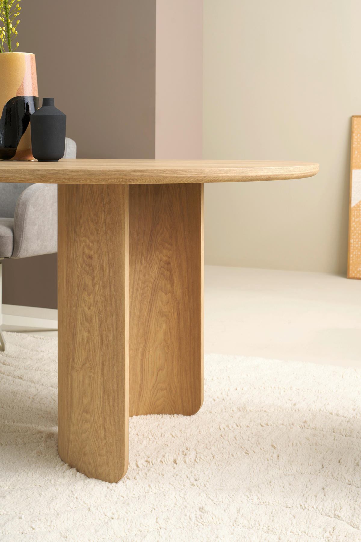 ESSTISCH 160/90/76 cm Echtholz, Nachbildung  Holzwerkstoff Eiche Bianco  - Eiche Bianco, MODERN, Holzwerkstoff (160/90/76cm) - Schöner Wohnen