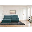 ECKSOFA Petrol Cord  - Petrol/Creme, KONVENTIONELL, Kunststoff/Textil (173/244cm) - Carryhome