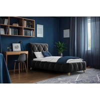 POLSTERBETT 80/200 cm  in Anthrazit  - Anthrazit, Modern, Holz/Holzwerkstoff (80/200cm) - MID.YOU