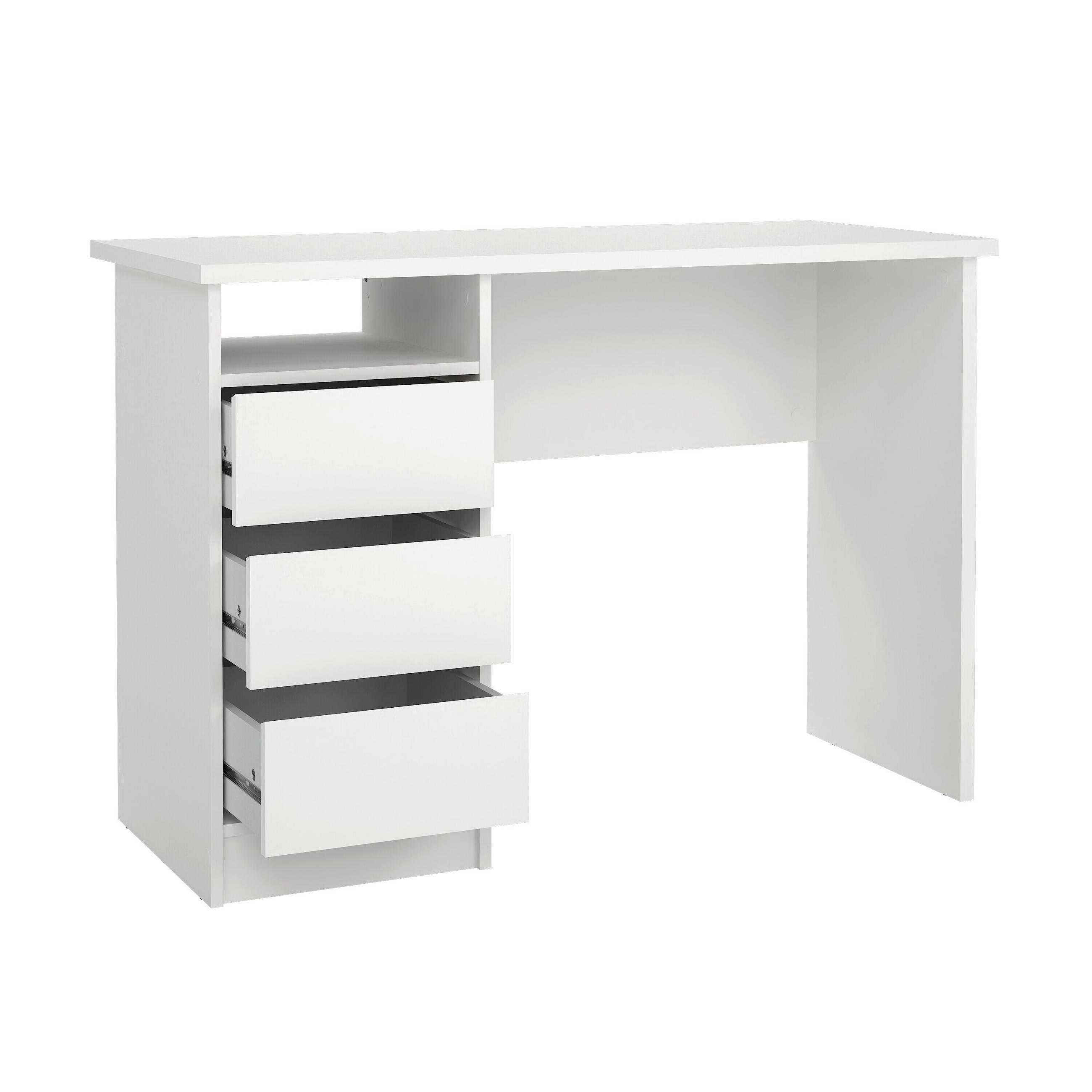 SCHREIBTISCH 110/48,5/76 cm  in Weiß  - Weiß, MODERN, Holzwerkstoff (110/48,5/76cm) - MID.YOU