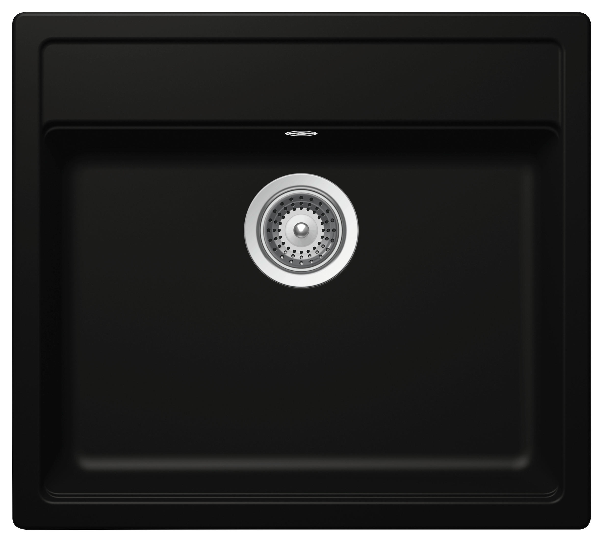 SPÜLE MONO N-100-A / MONN100ANGT  - Schwarz, Basics, Stein (57/29/51cm) - Schock