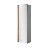 GARDEROBENSCHRANK  in 60/200/40 cm  - Anthrazit/Eiche Wotan, Design, Glas/Holzwerkstoff (60/200/40cm) - Modante